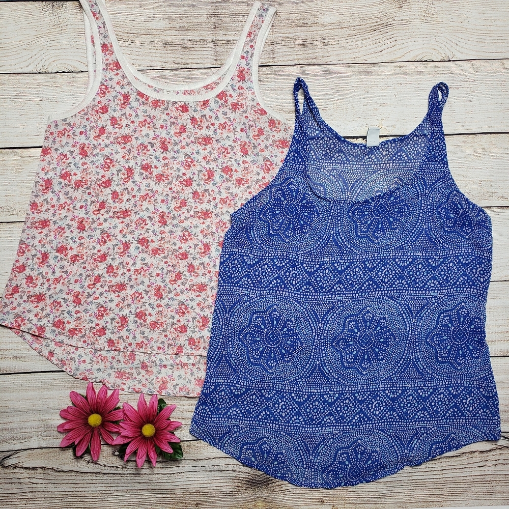 Pink Blue Summer Tank Top Bundle